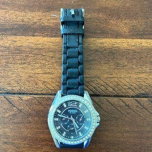 Fossil watch, black